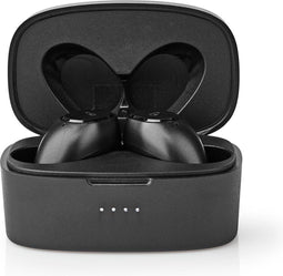 Volledig Draadloze Oordopjes - Bluetooth - Maximale batterijduur: 3 uur - Aanraakbediening - Charging case - Ingebouwde microfoon - Ondersteuning voor spraakbesturing - Zwart