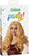 Atosa Verkleedpruik voor dames met lang golvend haar - Fantasia - blond - Filmster/popster/foute party
