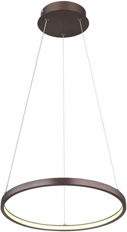 Globo Ralph - hanglamp - Ø 39cm - bruin - met dimfunctie - LED - 67192-19BR
