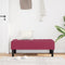 vidaXL - Ligbed - Wijnrood - 113x57x39 - cm - Velvet