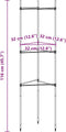 vidaXL - Tomatenkooien - 4 - st - 116 - cm - staal - en - polypropeen