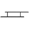 vidaXL - Wandplank - voor - TV - Zwart - Eiken - 125x18x23 - cm - Bewerkt - Hout