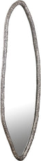 PTMD Paislie Nickel Organic Shaped Mirror Oval