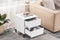 SoBuy FBT157-W - Nachtkastje - 2 Laden - Wit
