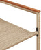 vidaXL - Stapelbare - Tuinstoelen - 2 - stuks - Beige - Poly - Riet