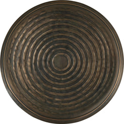 J-Line plateau Rond Klassiek - ijzer - brons - large