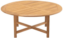 Teak eettafel Ø120x75 cm - bruin