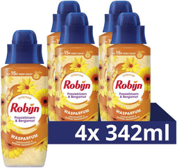Robijn Intense Wasparfum - Passiebloem & Bergamot - 15x meer geur - 4 x 342 ml