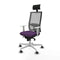 Bureaustoel met hoofdsteun Piqueras y Crespo 4B026G1 Paars