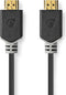 Nedis - Premium High Speed HDMI-Kabel - 4K@60Hz 18 Gbps 2.00 m Antraciet
