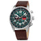 Aviator - Heren Horloge F-Series GA8828 - Bruin/Zilver - Ø 45mm