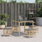 vidaXL - Tuinkrukken - 4 - st - kussens - 41x41x36 - cm - poly - rattan - gemengd - beige