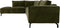 Hoekbank Links Morgan - 248x261x88 - Adore 59 Moss groen - Velours