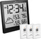 Marathon Milan - Weerstation - Radiogestuurd - 3x thermo-hygrosensor - Zwart