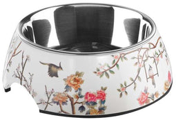 Hunter MOGAMI - Voer- of drinkbak - Melamine met roestvrijstalen kom - Aziatisch design (1 stuk)