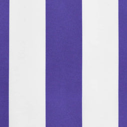 vidaXL - Vervangingsdoek - voor - luifelrok - gestreept - 5 - m - blauw - en - wit