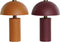 Bureaulamp DKD Home Decor Oranje Magenta Gouden Metaal 50 W 220 V 31 x 31 x 45 cm (2 Stuks)