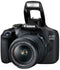 Canon EOS 2000D - DSLR camera - 24,1Mpx - 18-55mm f/3.5-5.6 IS II - Zwart