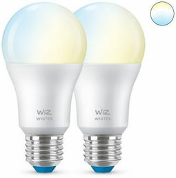 WiZ A60 - Slimme Lamp E27 - Instelbaar Wit Licht (2 stuks)