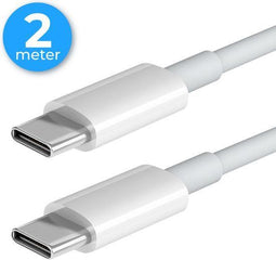 Nuvance - USB C naar USB C Kabel - 2 Meter - Snellader 480Mb/ps Data