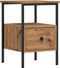 vidaXL - Nachtkastjes - 2 - st - 34x36x50cm - bewerkt - hout - artisanaal - eikenkleur