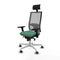Bureaustoel met hoofdsteun Piqueras y Crespo 3D026G1 Smaragdgroen