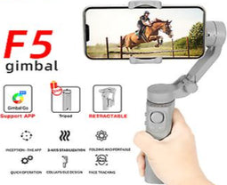 F5 3-Axis Foldable Handheld Gimbal - Smartphone Stabilizer with Face Tracking