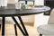 Eettafel Jari Rond 130 cm - zwart | BY-OLAF