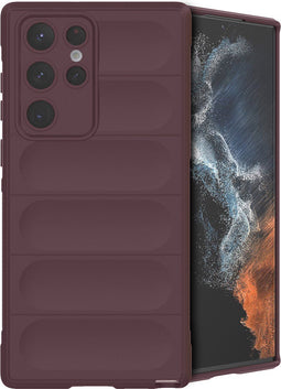 imoshion Hoesje - Geschikt voor Samsung Galaxy S22 Ultra - EasyGrip Backcover - Aubergine