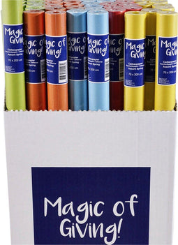 Inpakpapier spring kraft 200x70cm assorti | Omdoos a 60 rol | 60 stuks