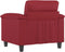 Fauteuil 60 cm kunstleer wijnrood