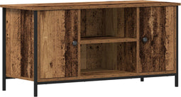 vidaXL - TV-Meubel - Oud - Hout - 100x40x50 - cm - Geprefabriceerd - Hout - en - Staal
