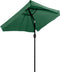 Rechthoekige tuinparasol - groen - kantelbaar - 200x140 cm