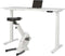 Ergonomisch elektrische verstelbaar zit/sta bureau Teez breed 120CM diep bladkleur Logan eiken framekleur Wit (RAL9010)