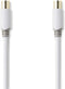 Nedis Coaxkabel - IEC (Coax) Male - IEC (Coax) Male - Verguld - 75 Ohm - Enkelvoudig Afgeschermd - 5.00 m - Rond - PVC - Wit - Polybag