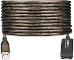 USB Extension Cable Ewent EW1021 10 m Black