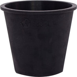 Plantenpotten ø 11cm - hoogte 10cm - Rubber - Zwart - 6 Stuks - Zwart