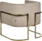 Fauteuil SIRKKA Fluweel Taupe