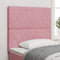 vidaXL - Hoofdbord - Crystal - Button - Tufted - Roze - 100 - cm - Fluweel