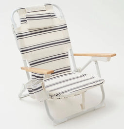 SunnyLife - Casa Fes - Deluxe strandstoel - Zwart wit