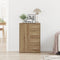 vidaXL - Sideboard - Artisan - Eiken - 60x31x84 - cm - Bewerkt - Hout