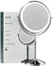 Nolt Lustra Make Up Spiegel - Dubbelzijdig 1X/10X Vergrootspiegel - Dimbare LED Verlichting - Zilver (3)