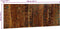 vidaXL - Hoofdbord - 140 - cm - massief - gerecycled - hout - meerkleurig