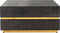Richmond Interiors Salontafel Blackbone gold 90x90 (Block) (Black rustic)