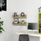 vidaXL - Wandschappen - 2 - st - 80x11,5x18cm - bewerkt - hout - sonoma - eikenkleurig