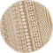 vidaXL - Vloerkleed - handgemaakt - met - witte - print - 150 - cm - jute