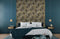 DUTCH WALLCOVERINGS Behang Palm Trees goudkleurig en zwart
