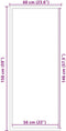 vidaXL - Deurmat - 60x150 - cm - antracietkleurig