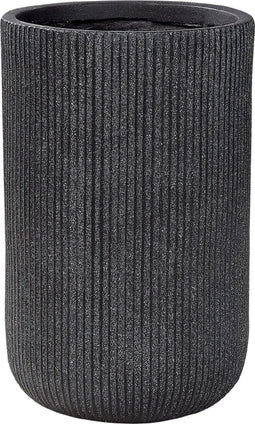 EANTIO - Bloempot - 30 x 30 x 49 cm - Zwart - Kleivezels