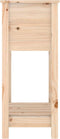 vidaXL - Plantenbak - met - schap - 54x34,5x81 - cm - massief - grenenhout